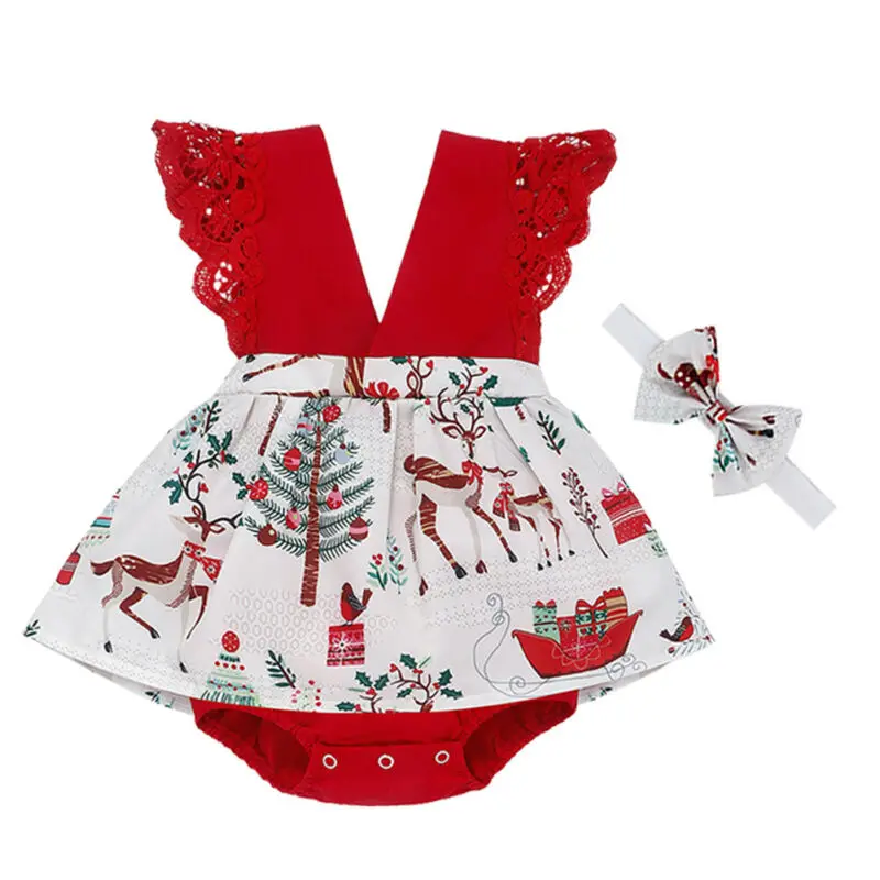 UK My First Christmas Rompers Infant Baby Girl Clothes Lace Romper Dress+Headband Outfit
UK My First Christmas Rompers Infant Baby Girl Clothes Lace Romper Dress+Headband Outfit