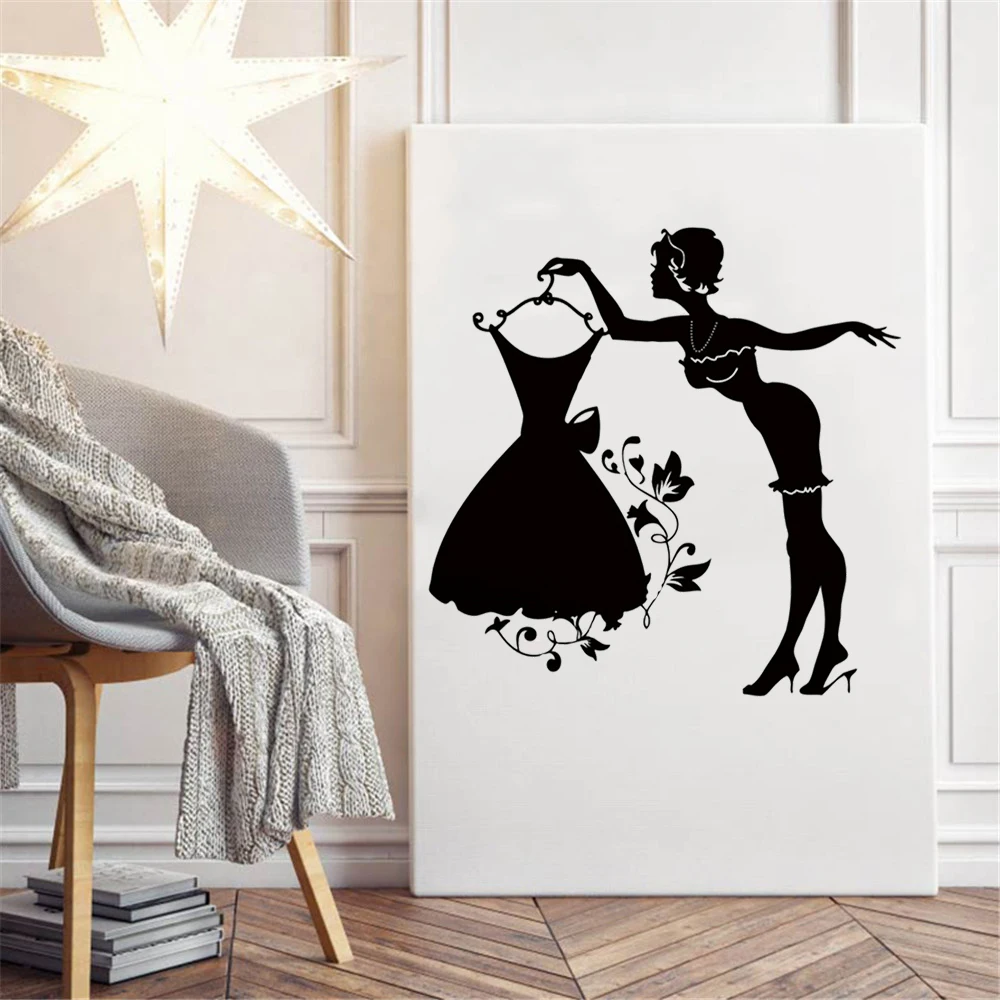Mannequin Model Wall Sticker Tailor Wall Decals For Sewing Store Decor Cloth Dress Beauty Dress Posters Vinyl JC155
Mannequin Model Wall Sticker Tailor Wall Decals For Sewing Store Decor Cloth Dress Beauty Dress Posters Vinyl JC155