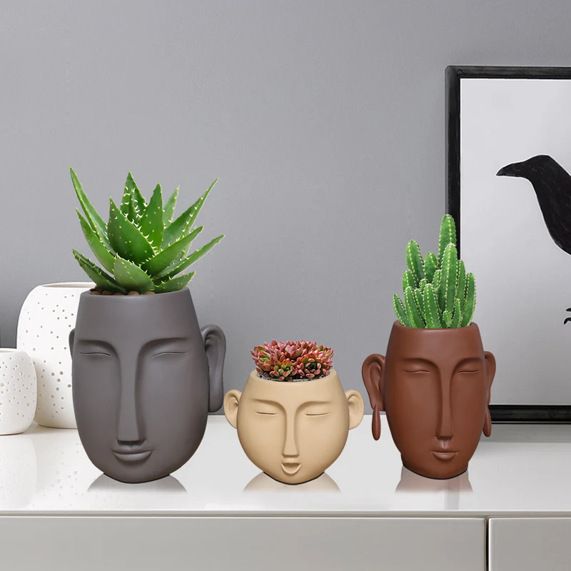 Creative Abstract Human Face Flower Vase Storage Decor Figure Flower Pot Resin Art Sculpture Home Office Decoration
Creative Abstract Human Face Flower Vase Storage Decor Figure Flower Pot Resin Art Sculpture Home Office Decoration