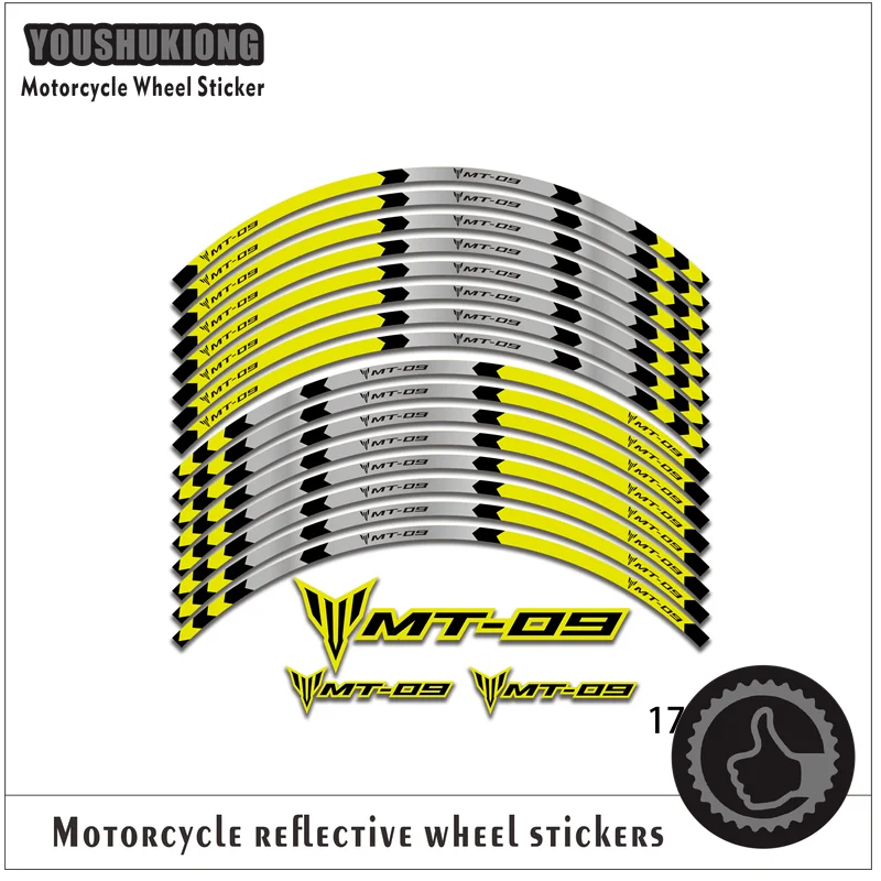 Hot sell motorcycle wheel decals Reflective stickers rim stripes motorbike mt03 For MT-03
Hot sell motorcycle wheel decals Reflective stickers rim stripes motorbike mt03 For MT-03