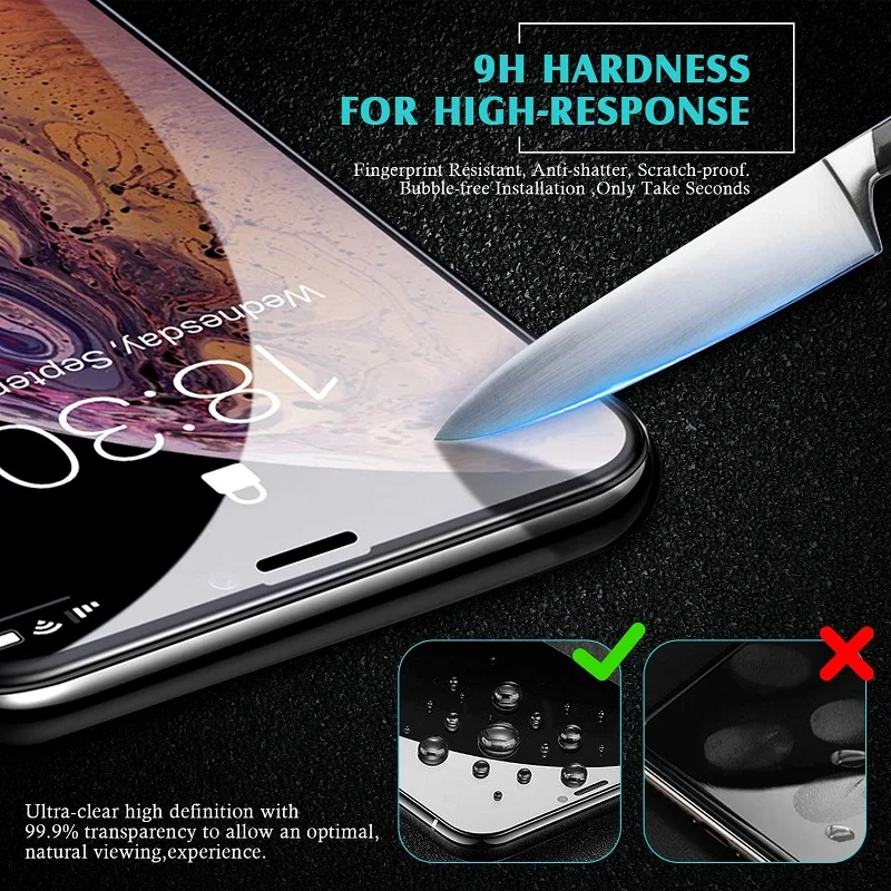VSKEY 100pcs 6D Curved Edge Tempered Glass for iPhone 11 Pro Max Screen Protector Cold Carving Full Cover Protective Film
VSKEY 100pcs 6D Curved Edge Tempered Glass for iPhone 11 Pro Max Screen Protector Cold Carving Full Cover Protective Film