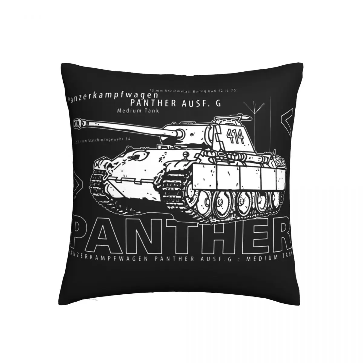 Wehrmacht Pillow Case Panther Tank Summer Vintage Pillowcase Polyester Cushion Zipper Cover
Wehrmacht Pillow Case Panther Tank Summer Vintage Pillowcase Polyester Cushion Zipper Cover
