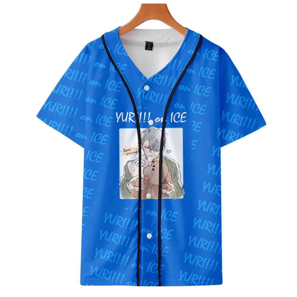 Anime YURI on ICE Yuri Plisetsky Cosplay Costume 3D Print Zip Up Baseball T Shirt Men Women Casual Sportswear Jerseys Uniform
Anime YURI on ICE Yuri Plisetsky Cosplay Costume 3D Print Zip Up Baseball T Shirt Men Women Casual Sportswear Jerseys Uniform