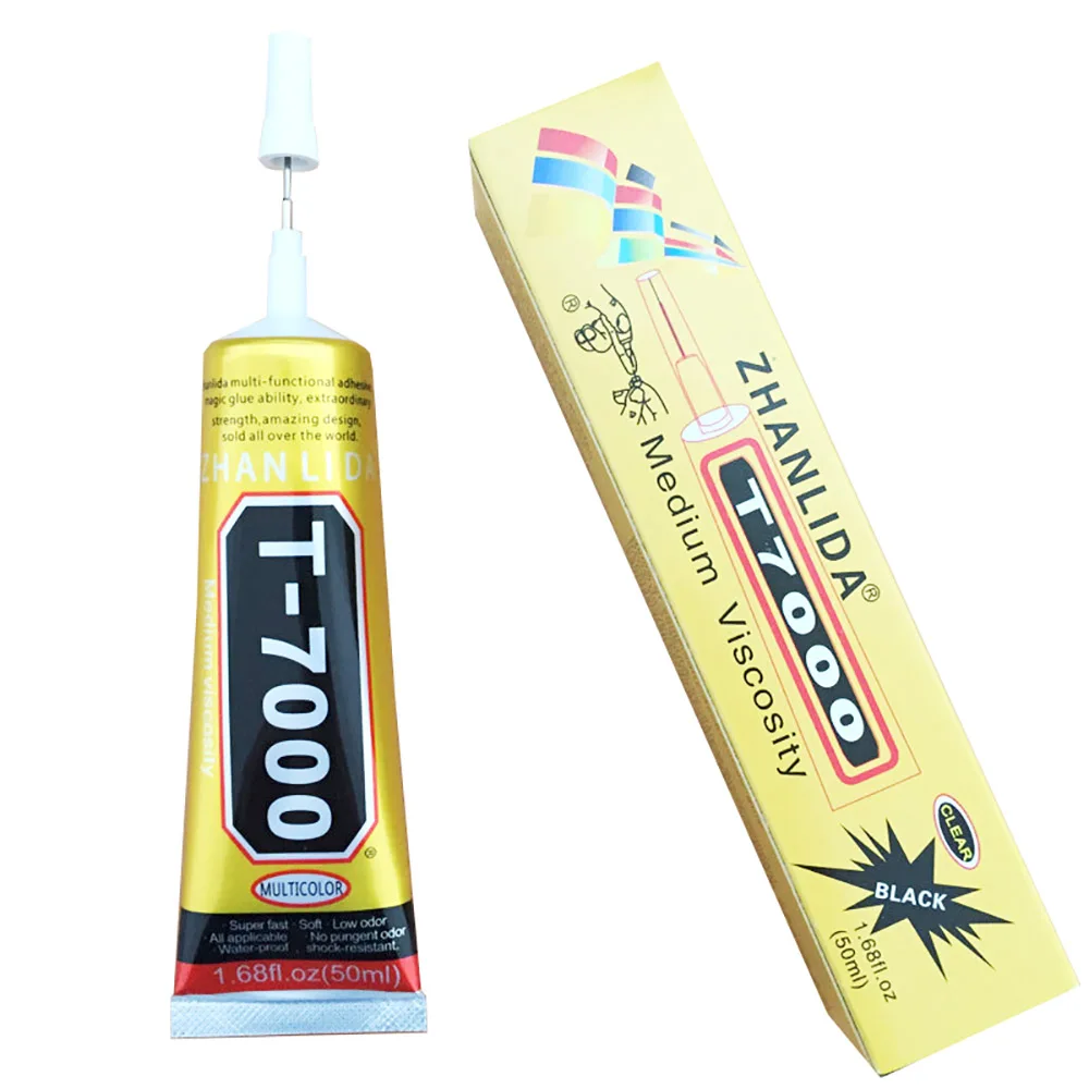 50 ml T7000 Glues Multipurpose Adhesives Super Glues Black Liquid Epoxy Glues For DIY Crafts Glass Phone Case Metal Fabric 
50 ml T7000 Glues Multipurpose Adhesives Super Glues Black Liquid Epoxy Glues For DIY Crafts Glass Phone Case Metal Fabric