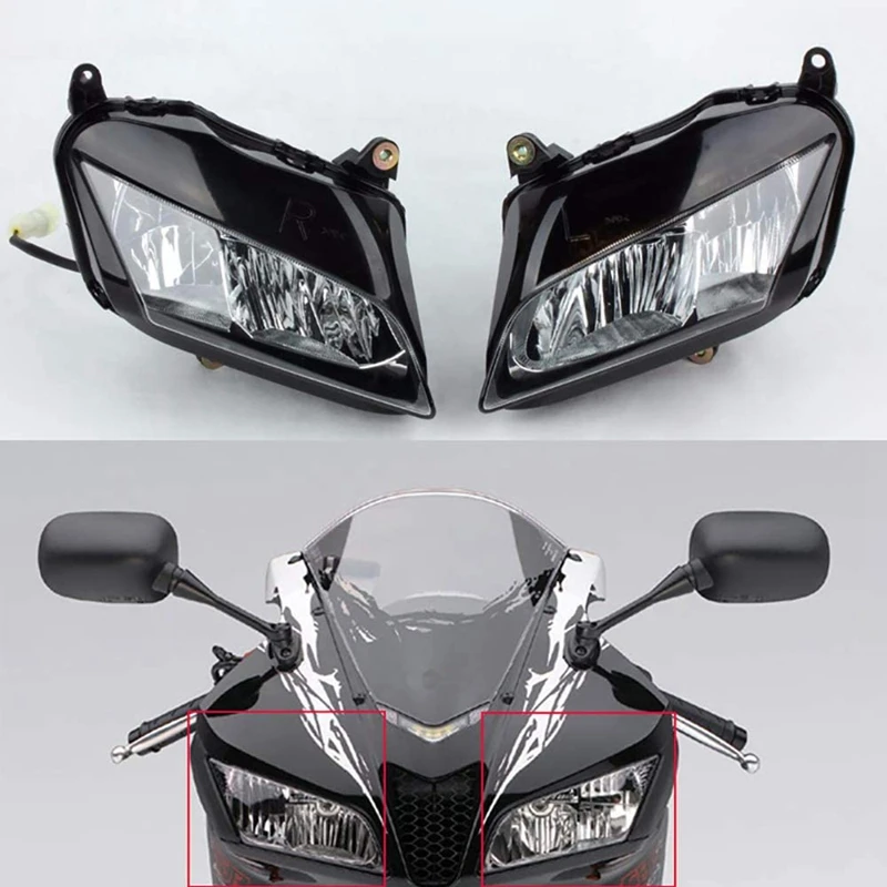 Motorcycle Smoke Clear Lens Front Headlight Head Light Head Light Lamp Assembly Housing Kit for Honda CBR600RR 2007-2012
Motorcycle Smoke Clear Lens Front Headlight Head Light Head Light Lamp Assembly Housing Kit for Honda CBR600RR 2007-2012