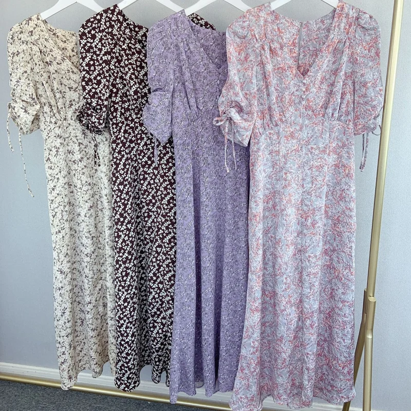 V-neck Puff Short Sleeve Elegant Women Dresses Japanese Loose Casual Long Femme Robe Print A Line 2021 Spring Slim Chic Vestidos
V-neck Puff Short Sleeve Elegant Women Dresses Japanese Loose Casual Long Femme Robe Print A Line 2021 Spring Slim Chic Vestidos