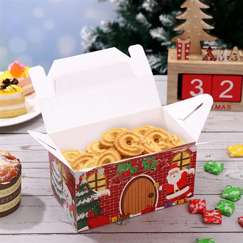 24pcs Handy Oilproof Christmas Treat Boxes for Candy Biscuit Baking Paper Box Cupcake Muffin Cookie Gift Boxes New Year Favors
24pcs Handy Oilproof Christmas Treat Boxes for Candy Biscuit Baking Paper Box Cupcake Muffin Cookie Gift Boxes New Year Favors