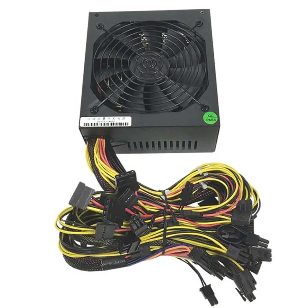 1800W ATX Mining Machine Power Supply Set 180V-265V Input Support Multi-channel 8 High-end Dispaly Cards
1800W ATX Mining Machine Power Supply Set 180V-265V Input Support Multi-channel 8 High-end Dispaly Cards