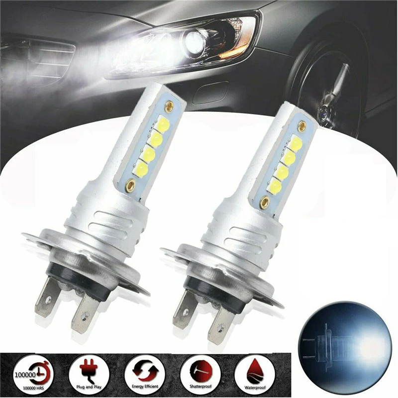 2Pcs H7 3030 8LED Car Headlight Bulbs 80W Car LED Fog Lamps Bulbs Super Bright Auto Fog Lights Bulbs 6500K 12V Auto Headlamps
2Pcs H7 3030 8LED Car Headlight Bulbs 80W Car LED Fog Lamps Bulbs Super Bright Auto Fog Lights Bulbs 6500K 12V Auto Headlamps