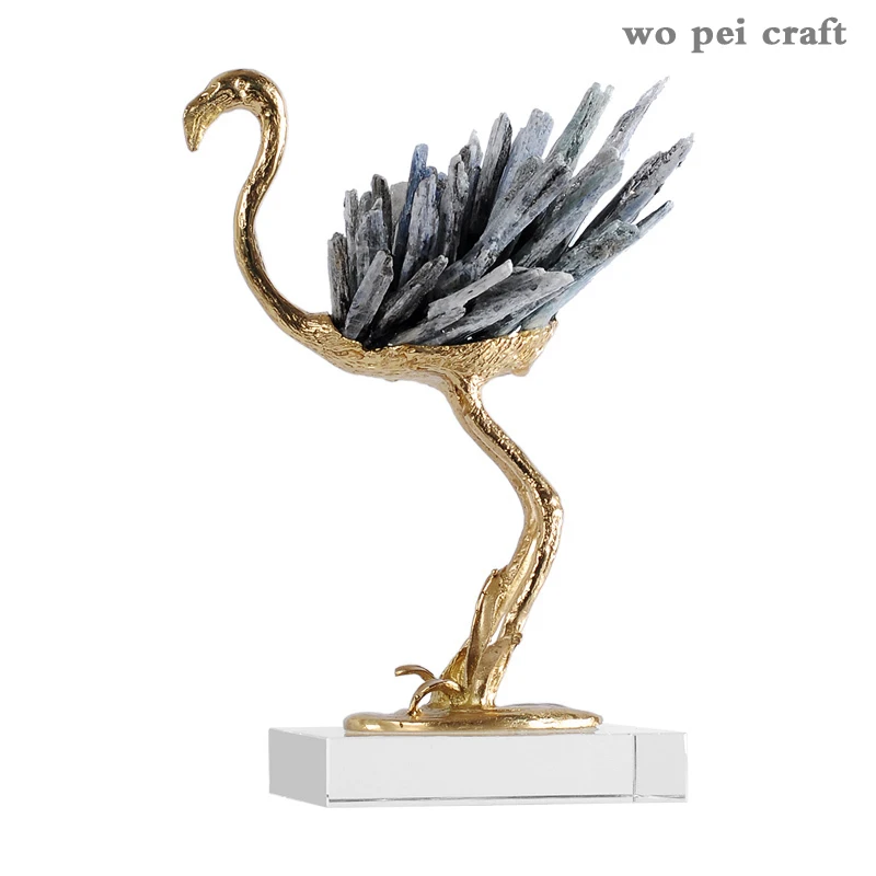 Crystal Fairy Crane Statue Crafts Ornaments Golden Copper Crane Figurine Desk Decor Handicraft Statuette Home Decoration Modern
Crystal Fairy Crane Statue Crafts Ornaments Golden Copper Crane Figurine Desk Decor Handicraft Statuette Home Decoration Modern