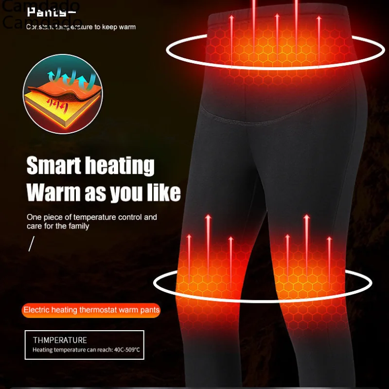 Winter Self Heated Underwear Pants Women Thermal Underwear USB Fleece Set Warm Wear Suit Heating Clothing Men Jacket 2021
Winter Self Heated Underwear Pants Women Thermal Underwear USB Fleece Set Warm Wear Suit Heating Clothing Men Jacket 2021