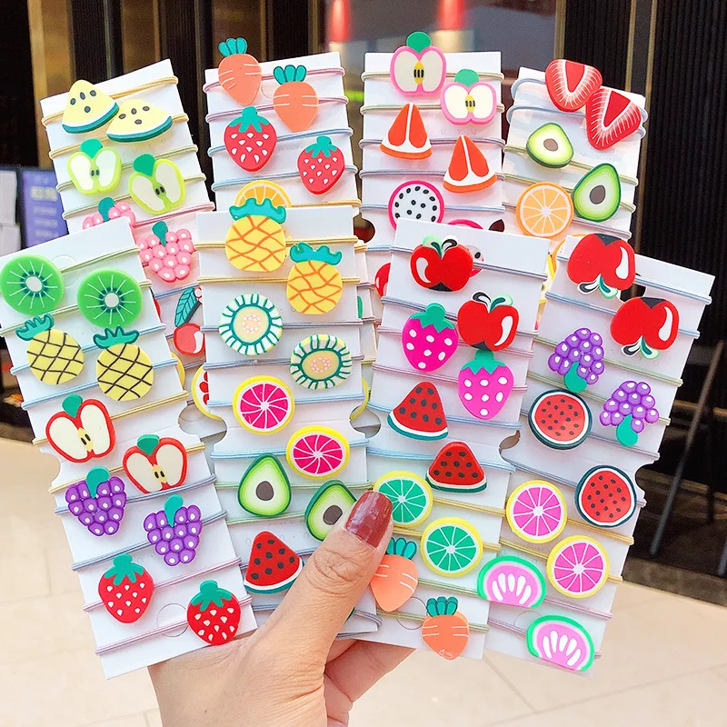 10PCS/Set Girls Cute Colorful Fruits Elastic Hair Bands Kids Ponytail Holder Scrunchie Rubber Band Fashion Hair Accessories
10PCS/Set Girls Cute Colorful Fruits Elastic Hair Bands Kids Ponytail Holder Scrunchie Rubber Band Fashion Hair Accessories