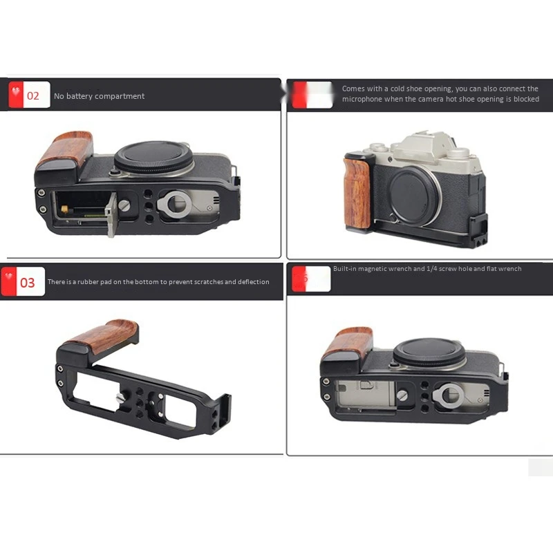 for Fuji X-T200 Camera Protective Cover Expansion Accessories Quick Installation Board with Wooden Handle Handgrip
for Fuji X-T200 Camera Protective Cover Expansion Accessories Quick Installation Board with Wooden Handle Handgrip