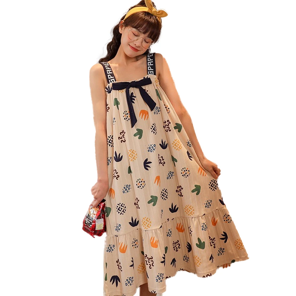 Women's Pajamas Nightgown Dress Pajamas women's Sleeveless Cartoon Pajamas Loose Pajamas Casual Pajamas Women's Home Clothes
Women's Pajamas Nightgown Dress Pajamas women's Sleeveless Cartoon Pajamas Loose Pajamas Casual Pajamas Women's Home Clothes