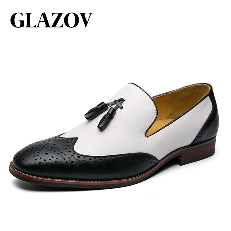 Туфли-оксфорды мужские кожаные, модные холщовые броги, деловые классические, удобные, офисная обувь вечерние, большие размеры 38-48 
Туфли-оксфорды мужские кожаные, модные холщовые броги, деловые классические, удобные, офисная обувь вечерние, большие размеры 38-48