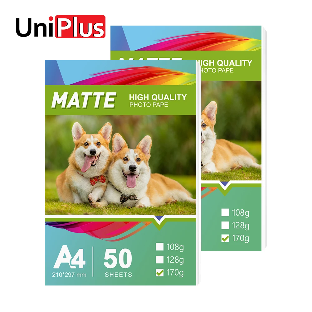 Матовая фотобумага UniPlus, 50 листов, 297*210 мм, фотопринтер, бумага формата А4, 170 г для струйного принтера, фотографа, фотоальбомная бумага для изо...
Матовая фотобумага UniPlus, 50 листов, 297*210 мм, фотопринтер, бумага формата А4, 170 г для струйного принтера, фотографа, фотоальбомная бумага для изо...