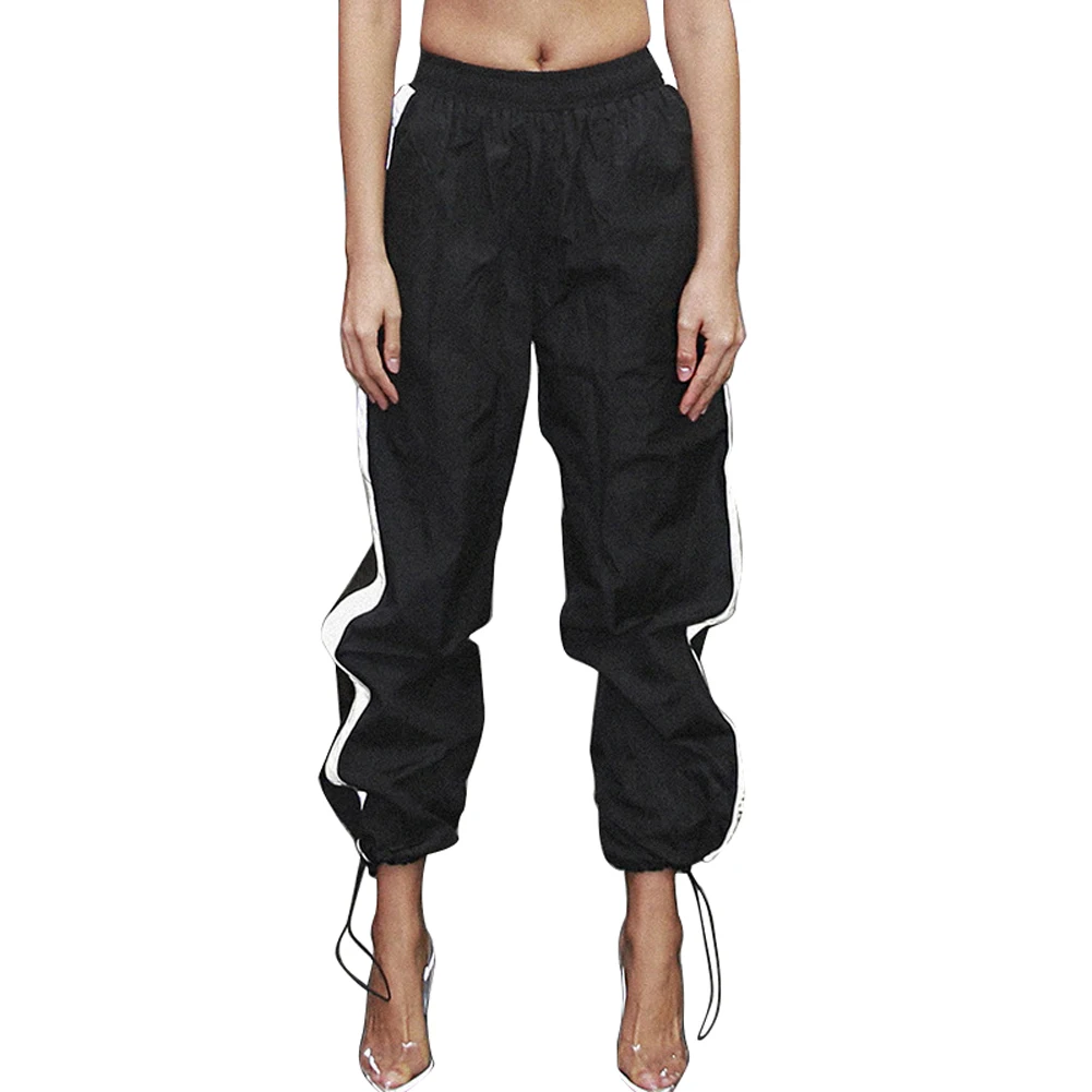 2020 New Style Womens Sports Gym Trousers Reflective Strip High Waist Drawstring Beam Feet Casual Dance Hip Hop Pants
2020 New Style Womens Sports Gym Trousers Reflective Strip High Waist Drawstring Beam Feet Casual Dance Hip Hop Pants