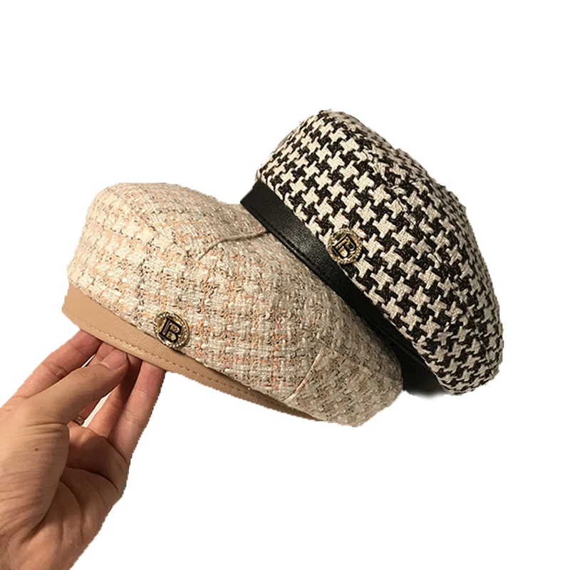 Temperament fashion retro classic Brand Letter B style Fashion Vintage Womenr Hat Beret Cap Korean Painter Newsboy Navy Cap
Temperament fashion retro classic Brand Letter B style Fashion Vintage Womenr Hat Beret Cap Korean Painter Newsboy Navy Cap
