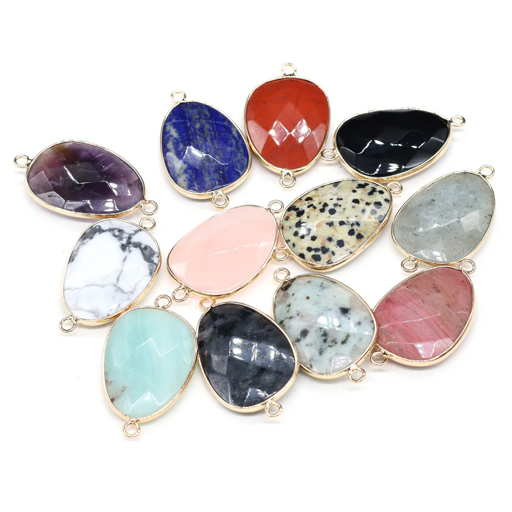 Natural Stone Connectors Irregular section Semiprecious stone Irregular Agate Druzy Crystal Charms for DIY Bracelet Necklace Mak
Natural Stone Connectors Irregular section Semiprecious stone Irregular Agate Druzy Crystal Charms for DIY Bracelet Necklace Mak