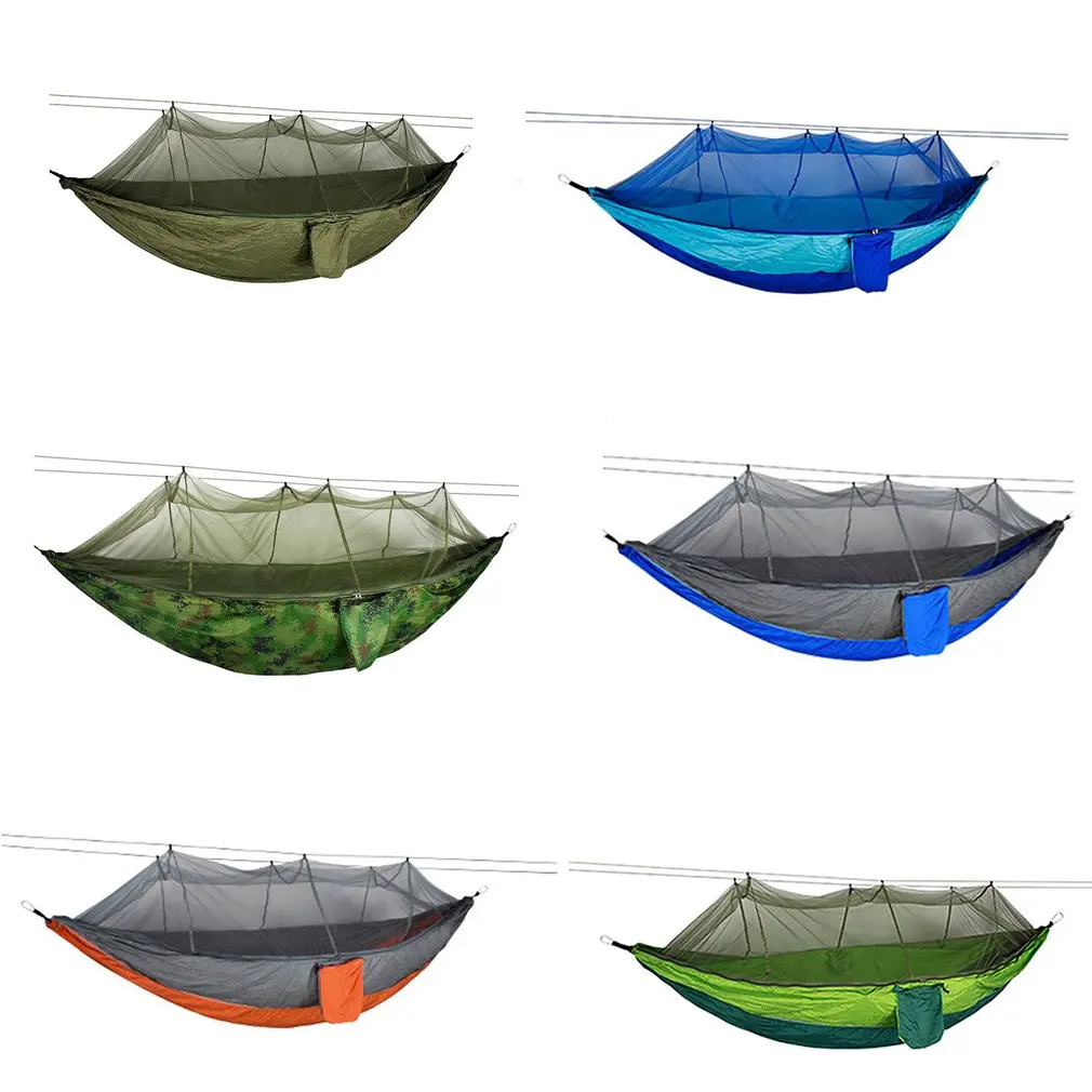 Double 210T Nylon Outdoor Mosquito-proof Aerial Camping Hammock Breathable Anti-mosquito Durable Hammock
Double 210T Nylon Outdoor Mosquito-proof Aerial Camping Hammock Breathable Anti-mosquito Durable Hammock