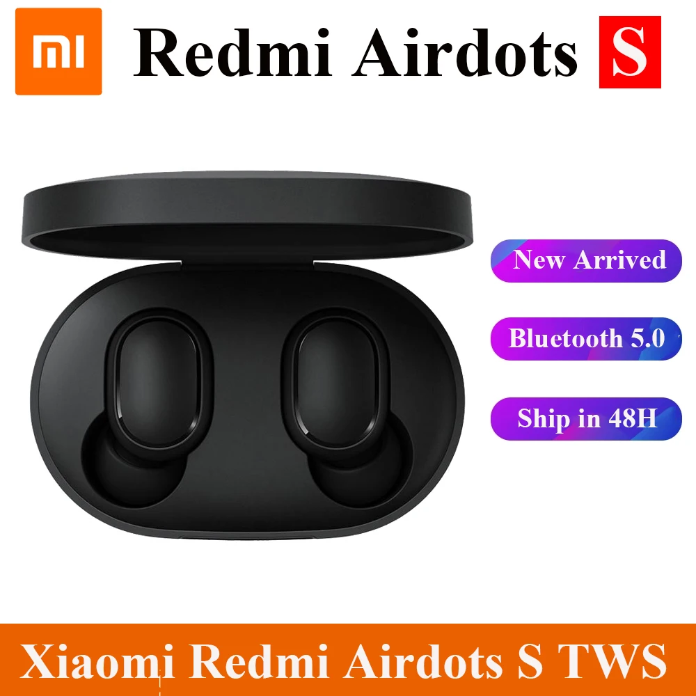 New Original Xiaomi AirDots S TWSEJ05LS TWS Wireless Bluetooth Earphone Stereo V5.0 Headphones Mic Handsfree Earbuds AI Control
New Original Xiaomi AirDots S TWSEJ05LS TWS Wireless Bluetooth Earphone Stereo V5.0 Headphones Mic Handsfree Earbuds AI Control