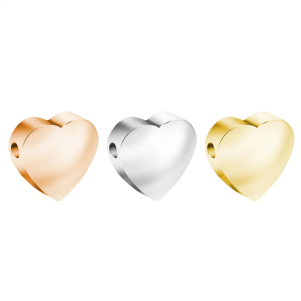 Stainless Steel Love Heart Beads For Jewelry Making DIY Accessories Mirror Polished Gold/Sliver/Rose Gold Color 10pcs
Stainless Steel Love Heart Beads For Jewelry Making DIY Accessories Mirror Polished Gold/Sliver/Rose Gold Color 10pcs