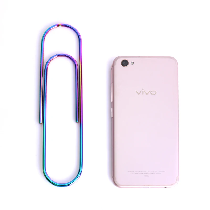 big size 200mm rainbow colorful metal paper clip large size paper clip the score clip H0155
big size 200mm rainbow colorful metal paper clip large size paper clip the score clip H0155