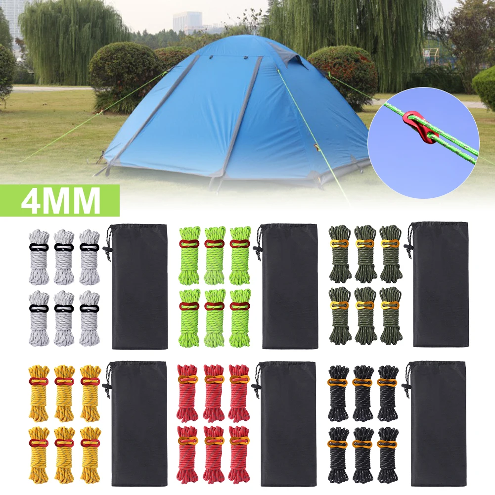 6pcs 4 Meters Dia.4mm 12 Stand Cores Parachute Cord Lanyard Outdoor Camping Rope Climbing Hiking Survival Equipment Tent parts
6pcs 4 Meters Dia.4mm 12 Stand Cores Parachute Cord Lanyard Outdoor Camping Rope Climbing Hiking Survival Equipment Tent parts