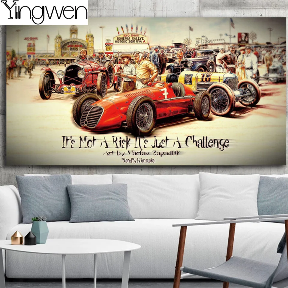 Vintage Car Diamond Embroidery Retro Diamond Painting Classic Racing Car Artwork Wall Art Picture F1 Full Diamond Mosaic Decor
Vintage Car Diamond Embroidery Retro Diamond Painting Classic Racing Car Artwork Wall Art Picture F1 Full Diamond Mosaic Decor