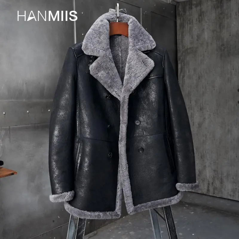 Куртка-бомбер HANMIIS из овечьей кожи, мужская куртка-бомбер, мотоциклетная верхняя одежда, b3
Куртка-бомбер HANMIIS из овечьей кожи, мужская куртка-бомбер, мотоциклетная верхняя одежда, b3
