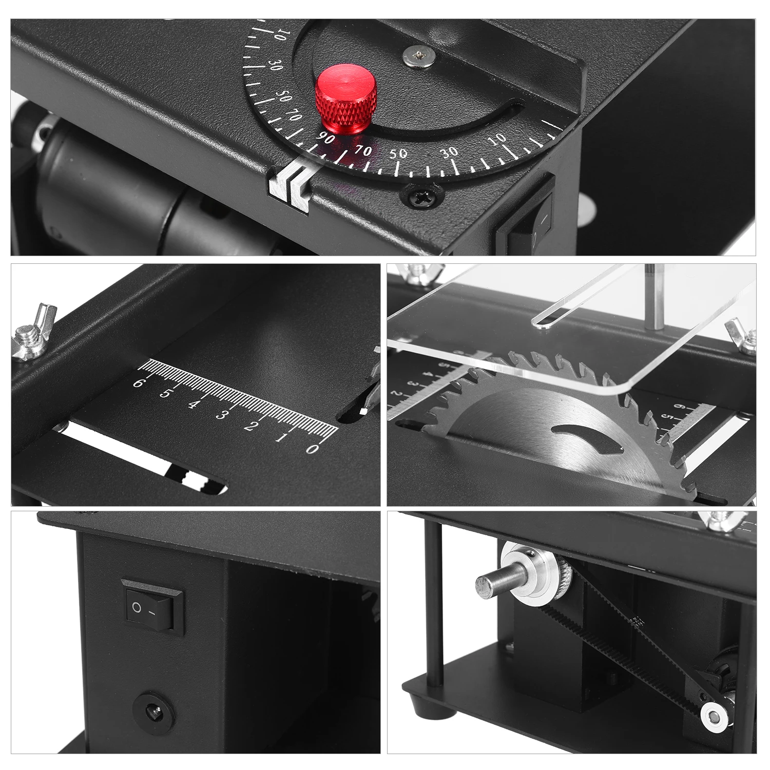 Multi-Functional Table Saw Mini Desktop Saw Cutter Electric Cutting Machine 35MM Cutting Depth for Wood Plastic Acrylic Cutting
Multi-Functional Table Saw Mini Desktop Saw Cutter Electric Cutting Machine 35MM Cutting Depth for Wood Plastic Acrylic Cutting