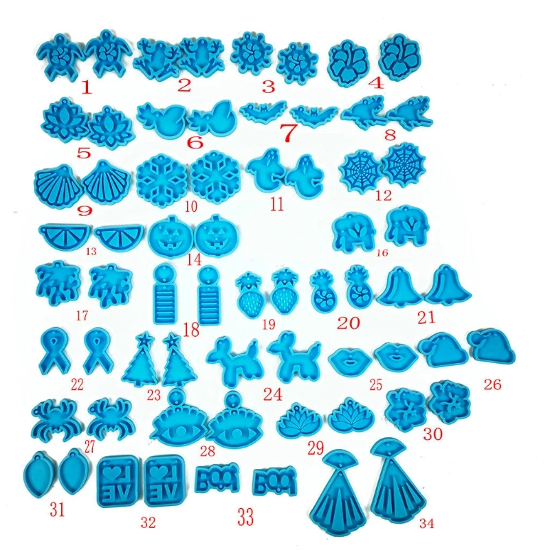 1 Set Earrings Epoxy Resin Mold Eardrop Dangler Casting Silicone Mould DIY Crafts Jewelry Pendant Making Tool
1 Set Earrings Epoxy Resin Mold Eardrop Dangler Casting Silicone Mould DIY Crafts Jewelry Pendant Making Tool