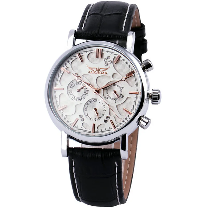 JARAGAR mechanical watch leather strap automatic flywheel mechanical watch men's fashion casual watch 348
JARAGAR mechanical watch leather strap automatic flywheel mechanical watch men's fashion casual watch 348