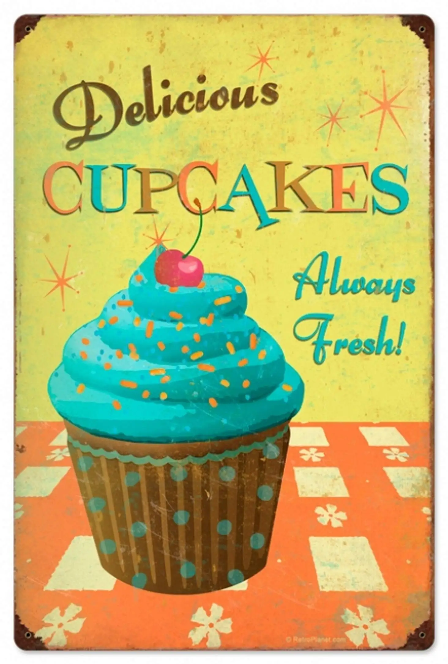 SLALL Cupcake Delicious Sheet Hanging Retro Street Sign Household Metal Tin Sign Bar Cafe Car Motorcycle Garage Decoration
SLALL Cupcake Delicious Sheet Hanging Retro Street Sign Household Metal Tin Sign Bar Cafe Car Motorcycle Garage Decoration