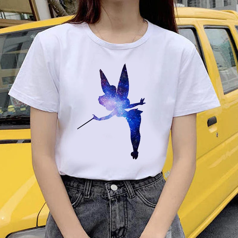 Women Vintage Style Fashion Fairies with wings Print Funny Summer T shirt Women Princess Short T Shirt
Women Vintage Style Fashion Fairies with wings Print Funny Summer T shirt Women Princess Short T Shirt