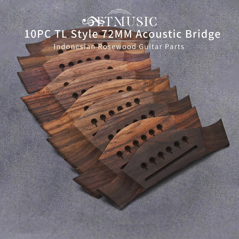 10PC Professional Taylor Style 72MM Acoustic Guitar Bridge Indonesian Rosewood Guitar Parts & Accessories
10PC Professional Taylor Style 72MM Acoustic Guitar Bridge Indonesian Rosewood Guitar Parts & Accessories