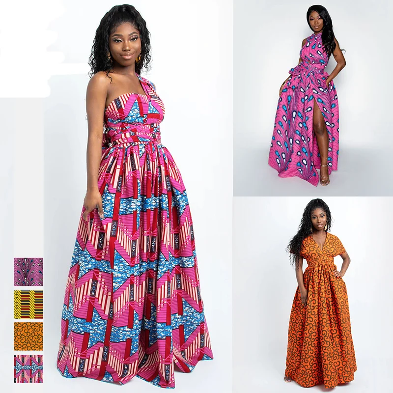 Fashion 2020 African Dresses for Women DIY Bandage Ankara Vestidos Sexy Multi-wear Split-end Dress Plus Size
Fashion 2020 African Dresses for Women DIY Bandage Ankara Vestidos Sexy Multi-wear Split-end Dress Plus Size