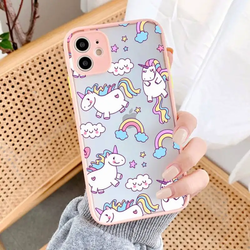 Cartoon unicorn Phone Case For iphone 13 12 mini 11 Pro Max X XS Max XR 7 8 6 Plus Translucent Matte Shockproof Case
Cartoon unicorn Phone Case For iphone 13 12 mini 11 Pro Max X XS Max XR 7 8 6 Plus Translucent Matte Shockproof Case