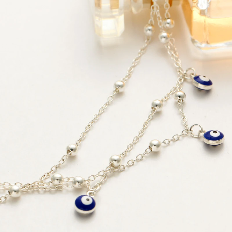 2021 New Trend Fashion Accessories Bohemian Style Summer Turkey Blue Eyes Pendant Foot Accessories Pearl Chain Beach Anklet Set
2021 New Trend Fashion Accessories Bohemian Style Summer Turkey Blue Eyes Pendant Foot Accessories Pearl Chain Beach Anklet Set