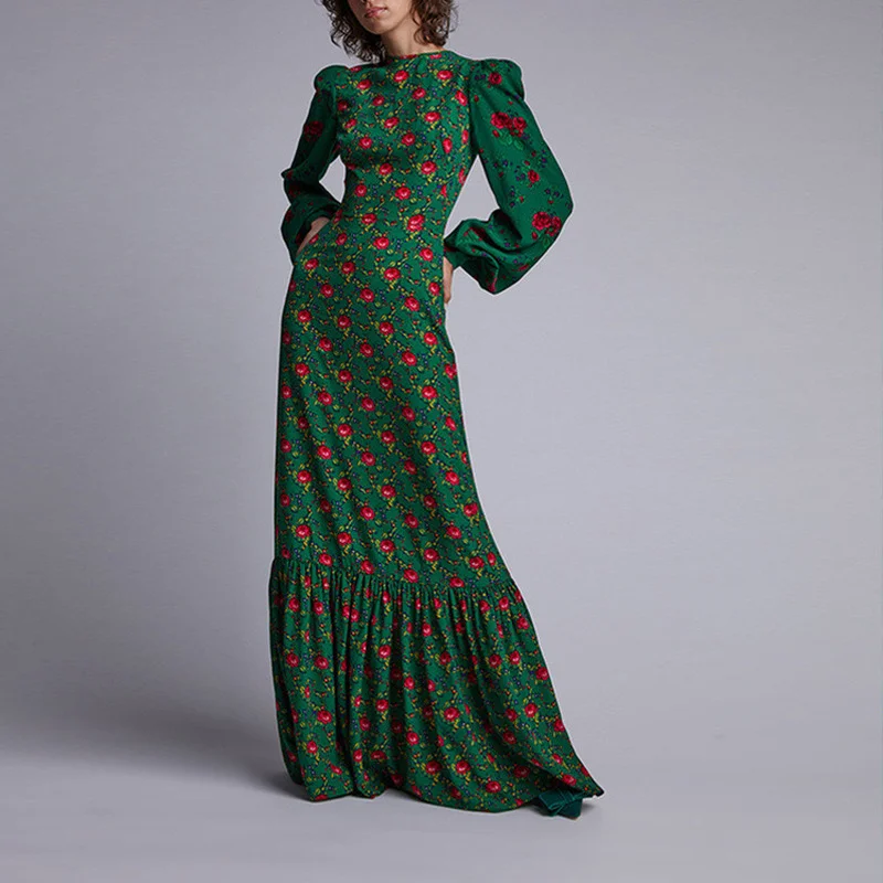2021 Summer New Style Bohemian Ladies Dress Long Sleeve Casual Floral Lantern Sleeve Fashion Long Skirt Woman Clothing WE294
2021 Summer New Style Bohemian Ladies Dress Long Sleeve Casual Floral Lantern Sleeve Fashion Long Skirt Woman Clothing WE294