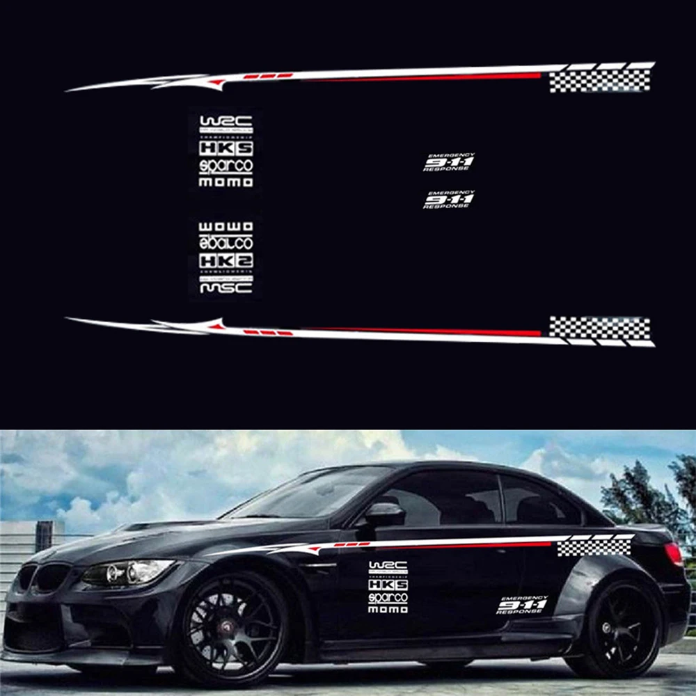 1 Pair Of Car Stickers Red And White Car Whole Body Bumper Vinyl Waterproof Sticker Decals Brand New And High Quality
1 Pair Of Car Stickers Red And White Car Whole Body Bumper Vinyl Waterproof Sticker Decals Brand New And High Quality