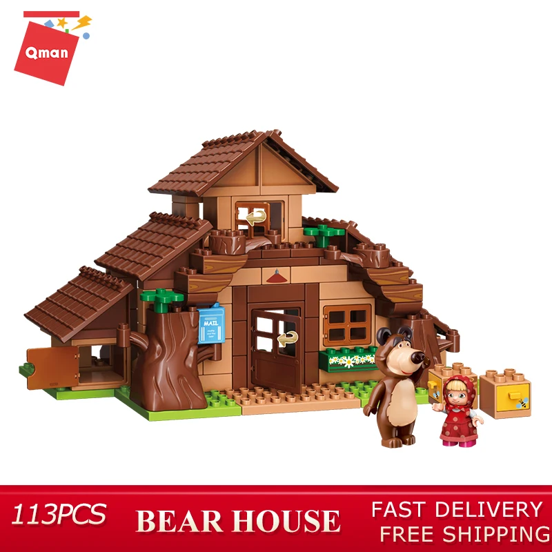 Qman 113pcs Stacking Blocks Mini Building Bricks маша и медведь из сериала For Kids Puzzles Enlighten Brick Minifigures Toys
Qman 113pcs Stacking Blocks Mini Building Bricks маша и медведь из сериала For Kids Puzzles Enlighten Brick Minifigures Toys
