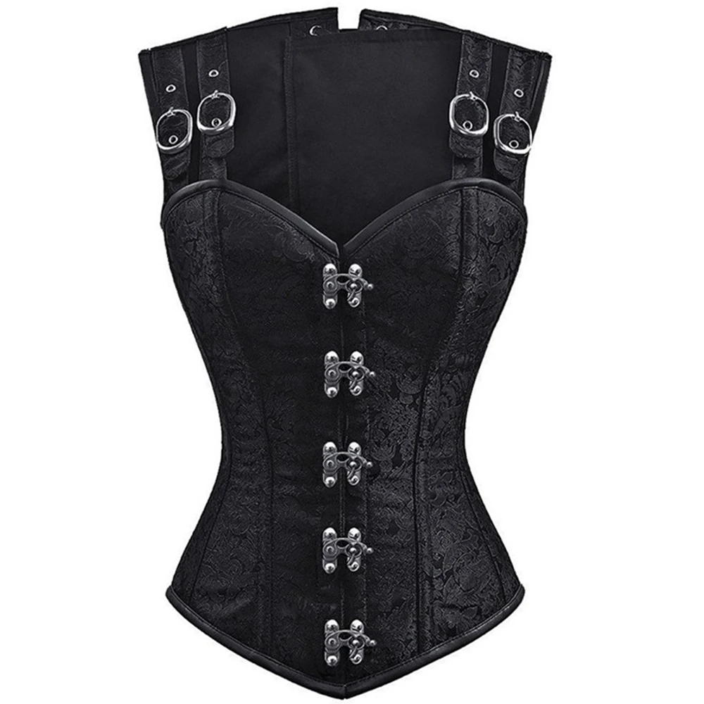 12 Steel Boned Steampunk Corset Waist Slimming Corselet Vest Gothic Red Black Bustiers Bodice Vintage Overbust Women Party Tops
12 Steel Boned Steampunk Corset Waist Slimming Corselet Vest Gothic Red Black Bustiers Bodice Vintage Overbust Women Party Tops