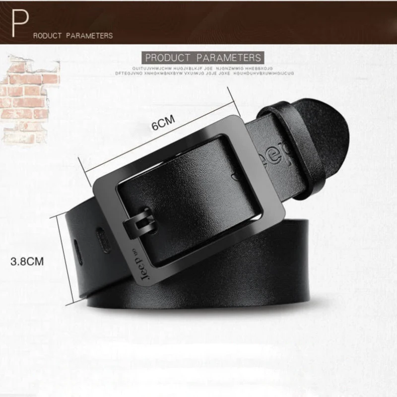 Men Belt Male High Quality Leather Belt Men Male Genuine Leather Strap Luxury Pin Buckle Fancy Vintage Jeans Free Shipping
Men Belt Male High Quality Leather Belt Men Male Genuine Leather Strap Luxury Pin Buckle Fancy Vintage Jeans Free Shipping