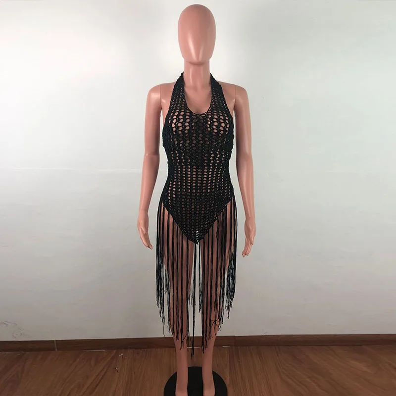 Mesh Sheer Tassel Bodycon Maxi Dress Backless Off Shoulder Beachwear Swimsuit Sexy Club Outfits for Women Long Dresses
Mesh Sheer Tassel Bodycon Maxi Dress Backless Off Shoulder Beachwear Swimsuit Sexy Club Outfits for Women Long Dresses