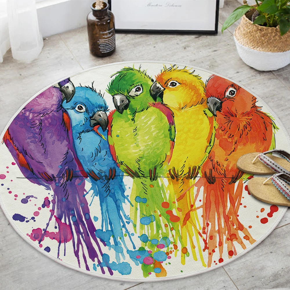 Silstar Tex Parrot Round Bedroom Animal Design Exercise Carpets Modern Printed Cotton Floor Room Mat Custom Carpet
Silstar Tex Parrot Round Bedroom Animal Design Exercise Carpets Modern Printed Cotton Floor Room Mat Custom Carpet