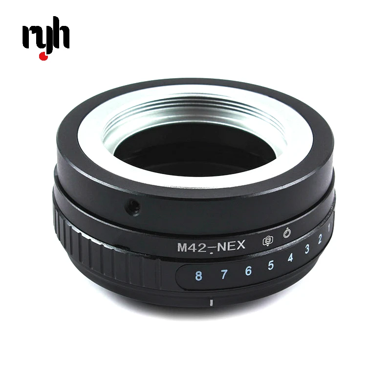Фото Кольцо адаптер с переключением угла наклона RYH для объектива M42 Sony NEX E Mount Camera ILCE 7