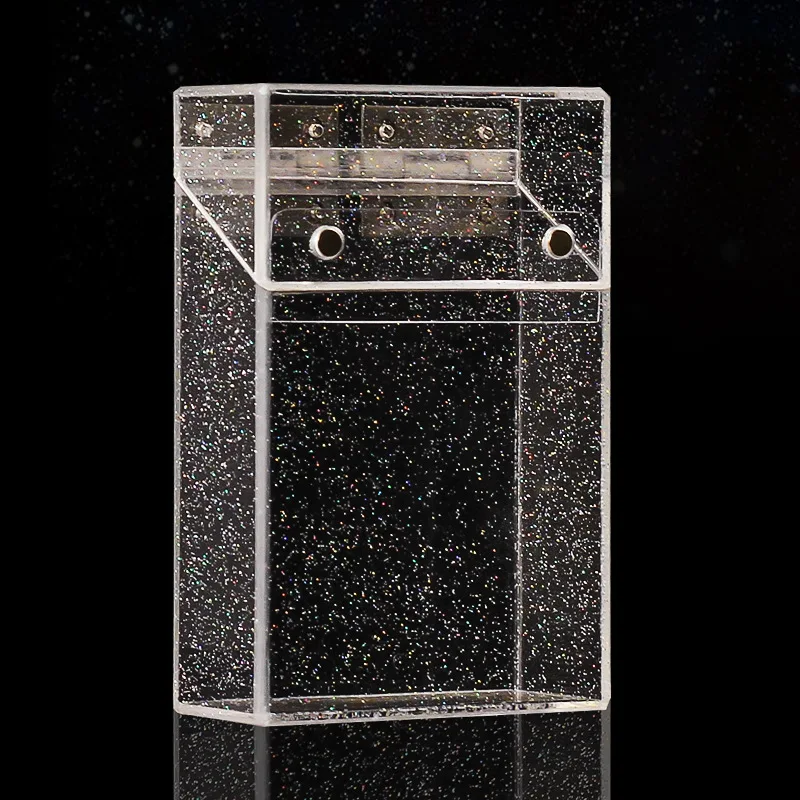1pc Ins PC Clear Cigarette Case (20 Capacity) Shining Cigarettes Box Portable Cigarette Holder Container for Smoker Slim
1pc Ins PC Clear Cigarette Case (20 Capacity) Shining Cigarettes Box Portable Cigarette Holder Container for Smoker Slim