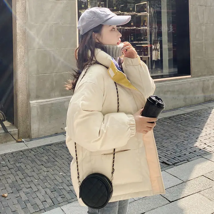 Korean Version Loose Student Bread Thickened Down Jacket And Parkas Long Sleeve Black Casual Coat Clothes
Korean Version Loose Student Bread Thickened Down Jacket And Parkas Long Sleeve Black Casual Coat Clothes
