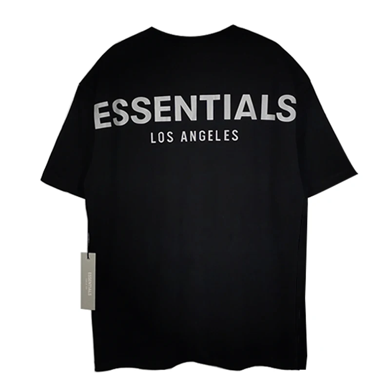 

version High FOG short sleeve 3M reflective Fear OfGod double line essentials Los Angeles LA limited T-shirt